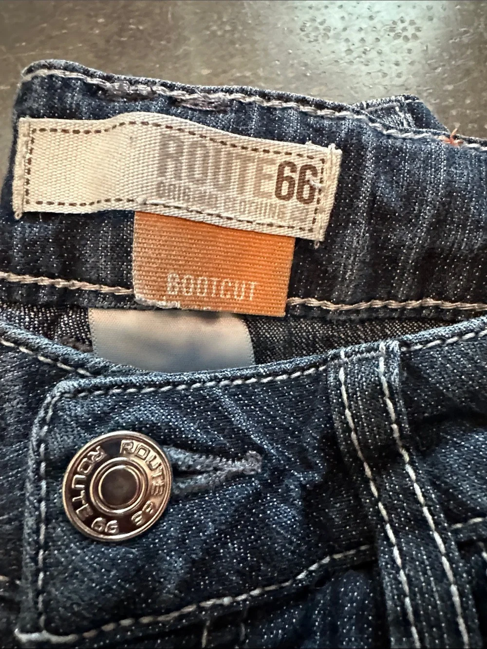 LOT OF 2- Route 66 Skinny Jeans with Embroidered Accents. Wrangler bootcut Jean.